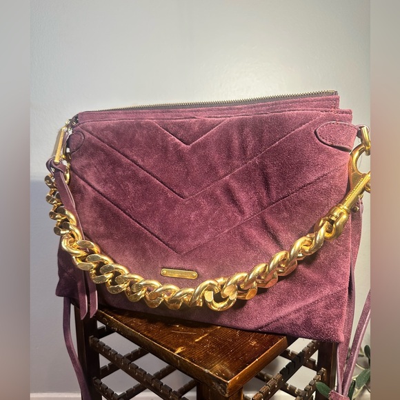 Rebecca Minkoff Edie Garnet Maxi Crossbody NWT - Picture 9 of 11